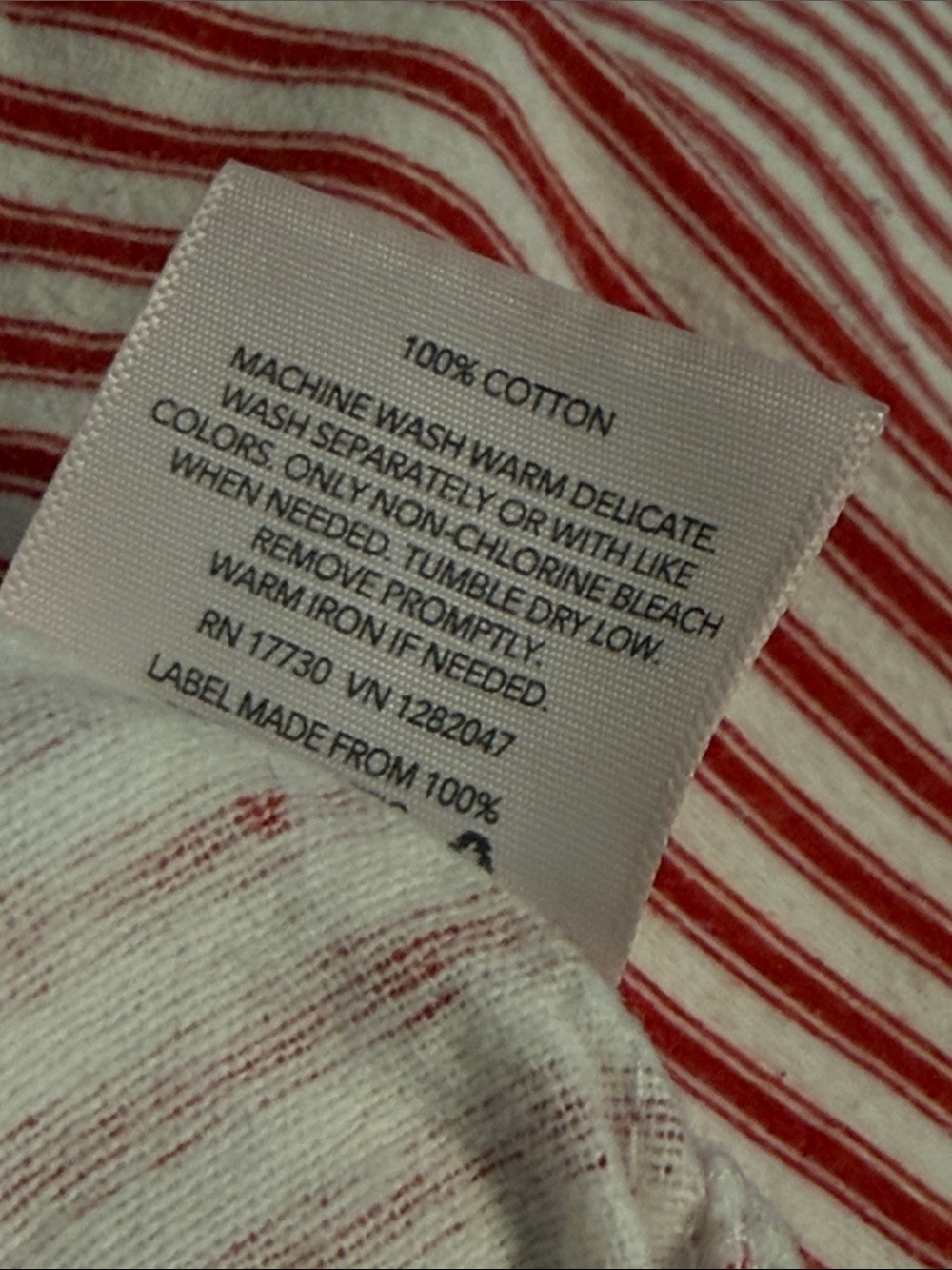 Threshold Red White Striped Flannel KING Bedding Set flat fitted 2 shams Holiday - Picture 3 of 4